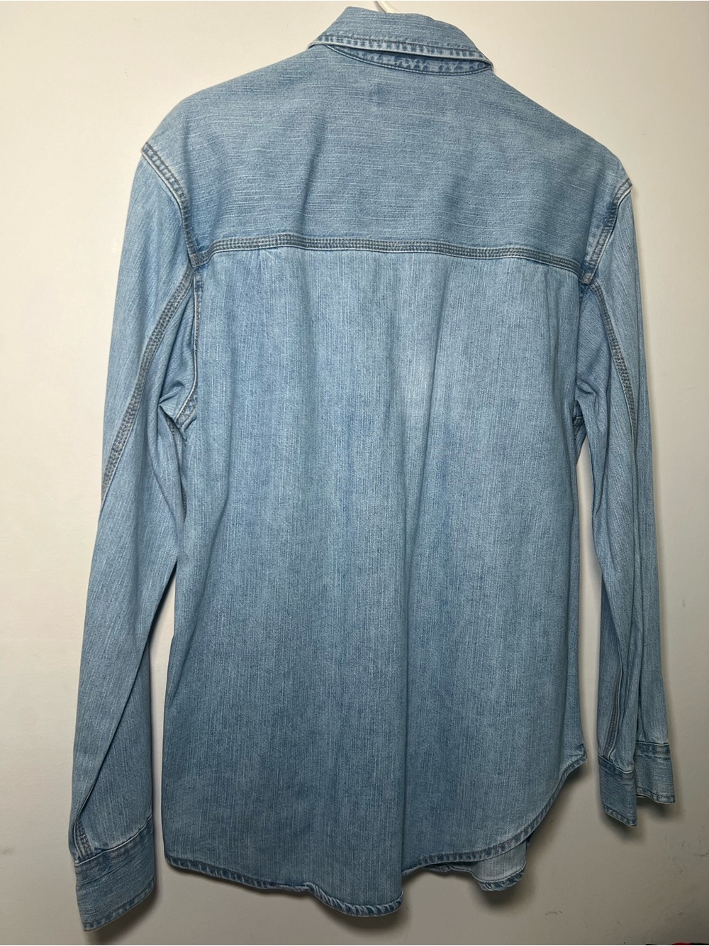 Levi Strauss Signature Light Wash Denim Button Down Shirt Size S - Picture 14 of 16